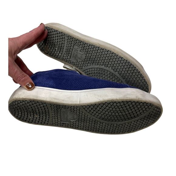 Leather Crown Trainers  - Blue Suede & White Leather - Made in Italy 2009- S 40 - Picture 4 of 4